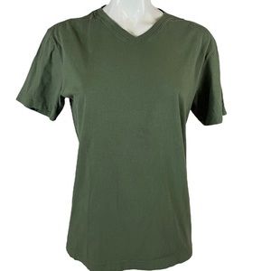 American Giant Men's 100% Cotton V Neck T-shirt Made in USA Size Small Wsh